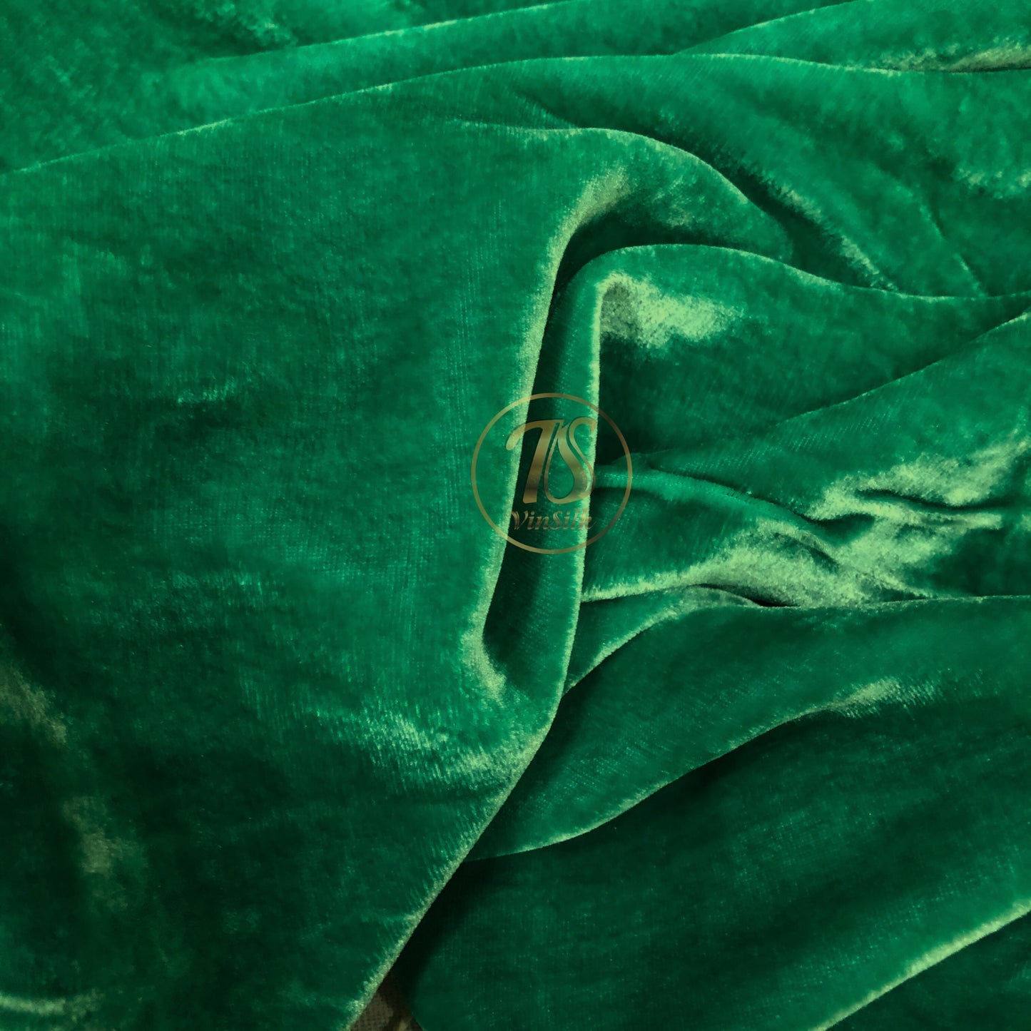 100% MULBERRY SILK VELVET fabric by the yard - Luxury Silk Velvet for Dress, Skirt, High End Garment - Green silk velvet - Fabric for clothes