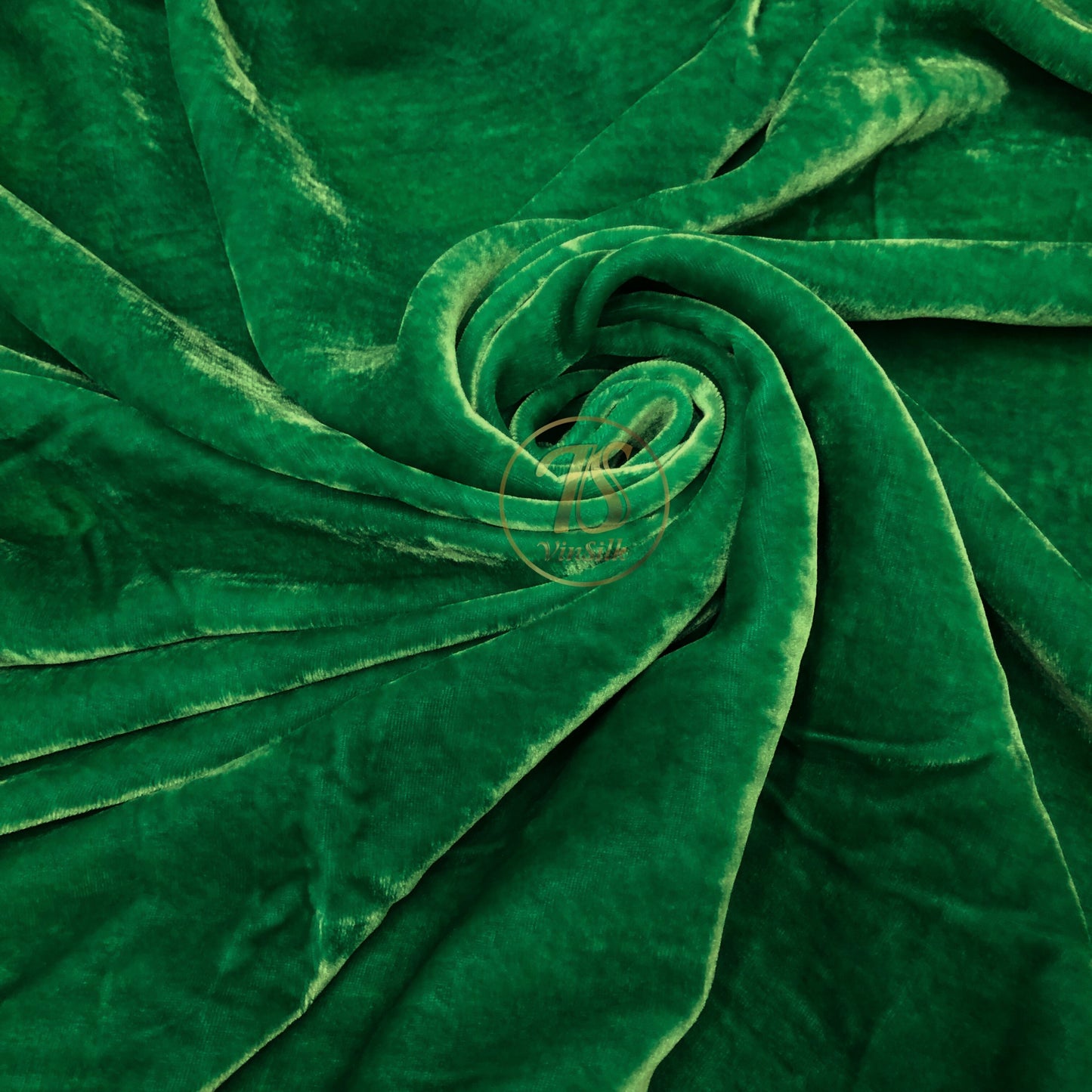 100% MULBERRY SILK VELVET fabric by the yard - Luxury Silk Velvet for Dress, Skirt, High End Garment - Green silk velvet - Fabric for clothes