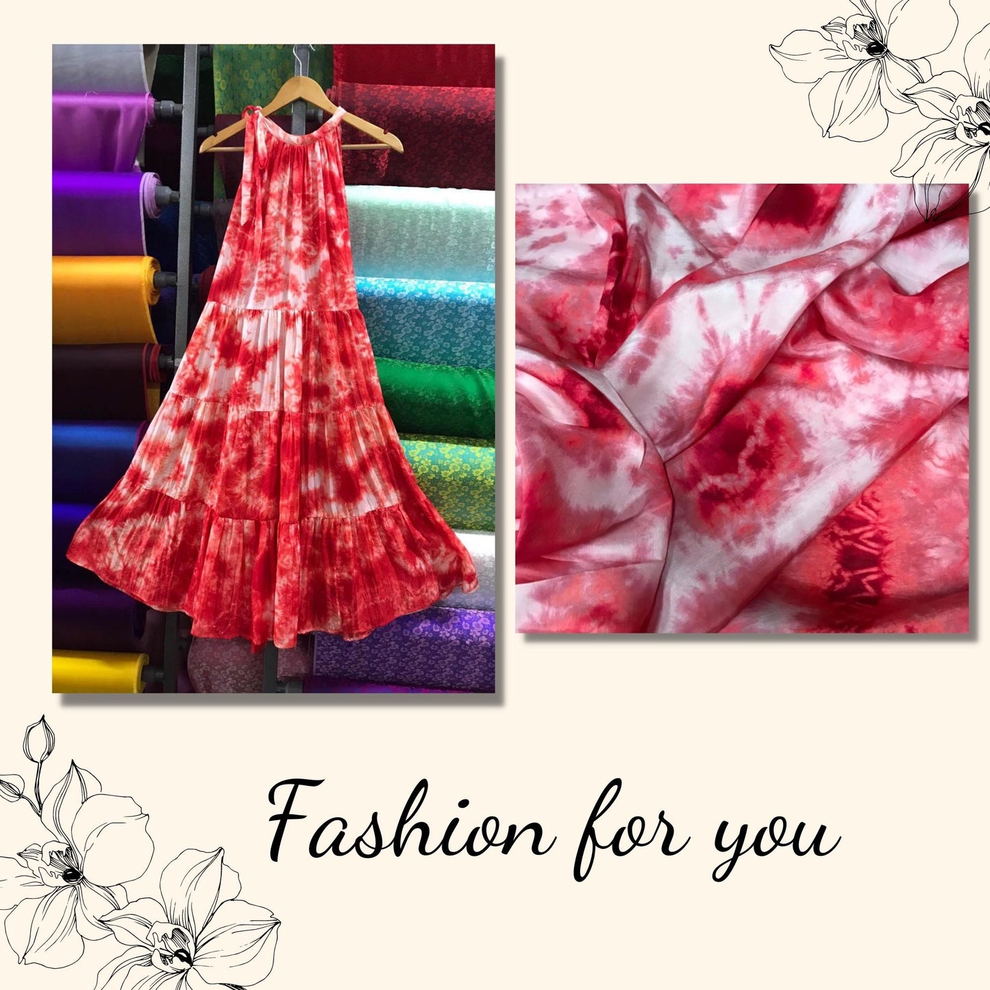 100% Mulberry Silk Habotai fabric by the yard - Red, yellow, blue silk habotai - Lining Fabric for Skirt, Scarf - Silk for clothes - Gift for her ā Lining silk fabric