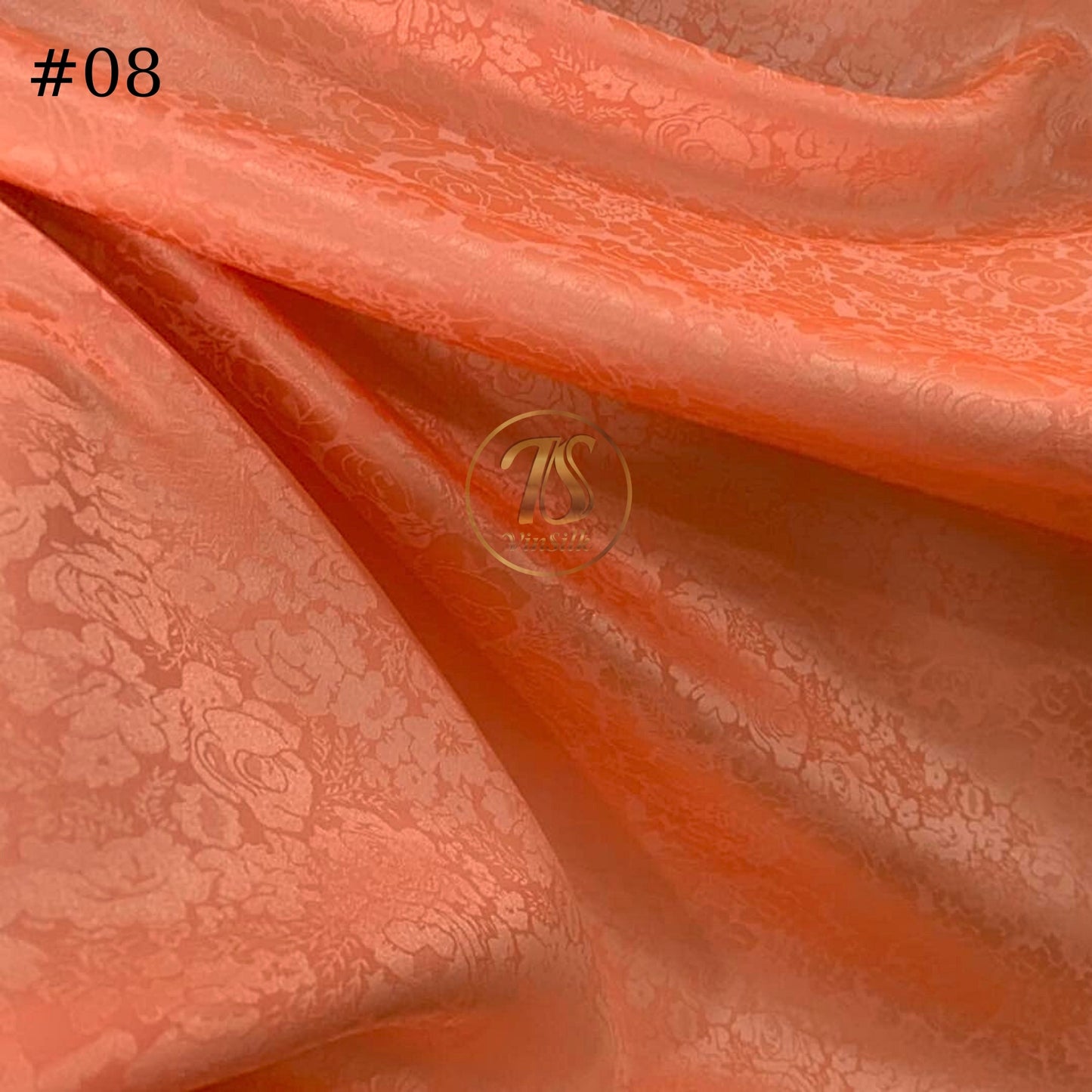100% PURE MULBERRY SILK fabric by the yard ā Floral silk fabric - Handmade fabric ā Dress making ā Silk for sewing - Gift for women - Jacquard fabric