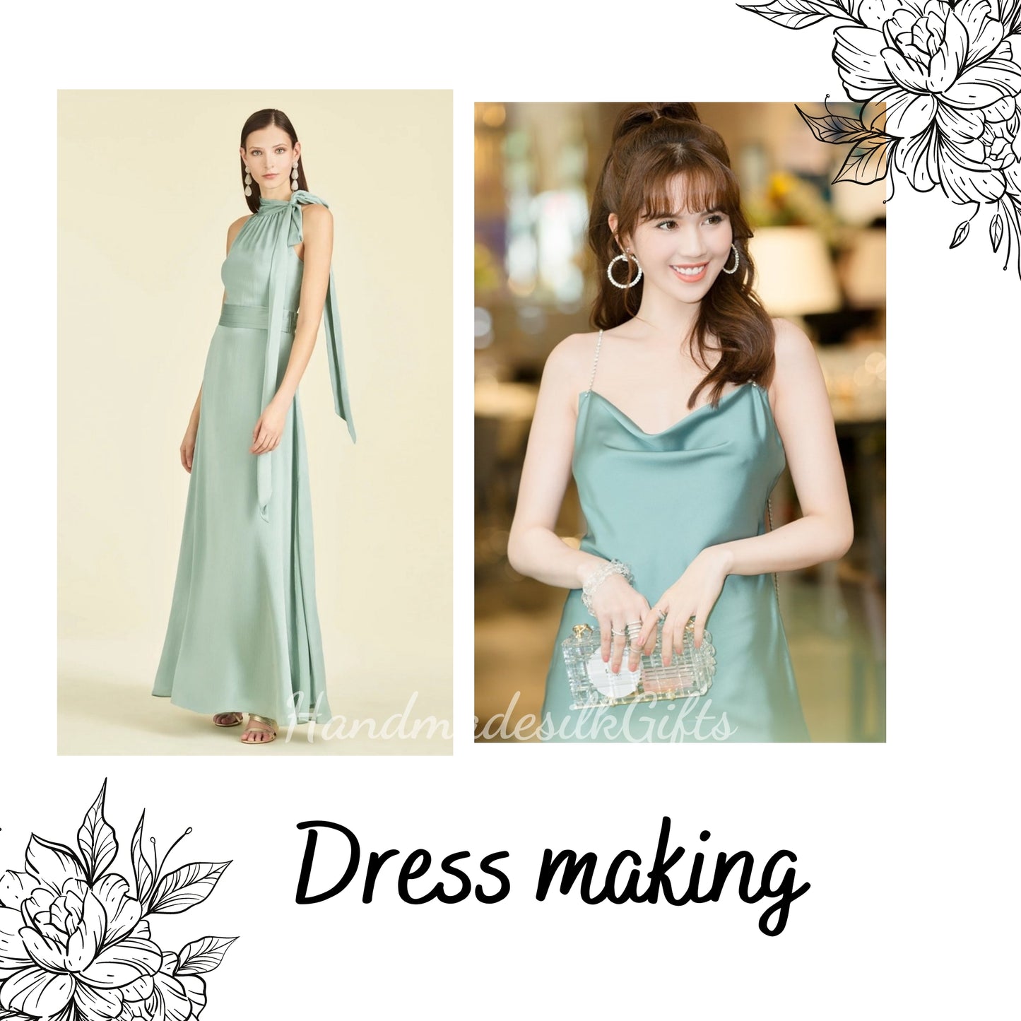 100% PURE MULBERRY SILK fabric by the yard β Satin silk fabric β 19mm - Organic fiber - Wedding dress - Gift for women - Light blue silk satin