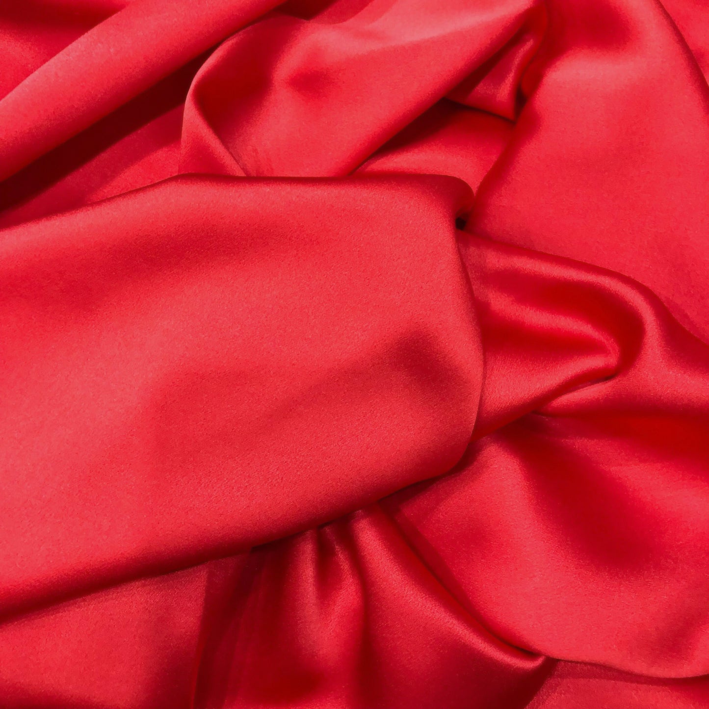 100% PURE MULBERRY SILK fabric by the yard β Satin silk fabric β 19mm - Organic fiber - Wedding dress - Gift for women - Red silk satin