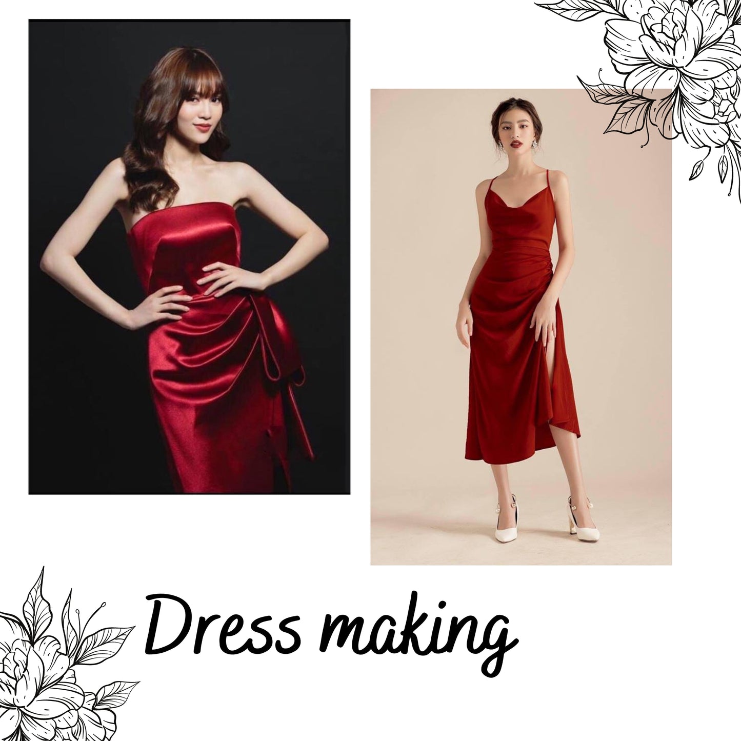 100% PURE MULBERRY SILK fabric by the yard β Satin silk fabric β 19mm - Organic fiber - Wedding dress - Gift for women - Dark red silk satin