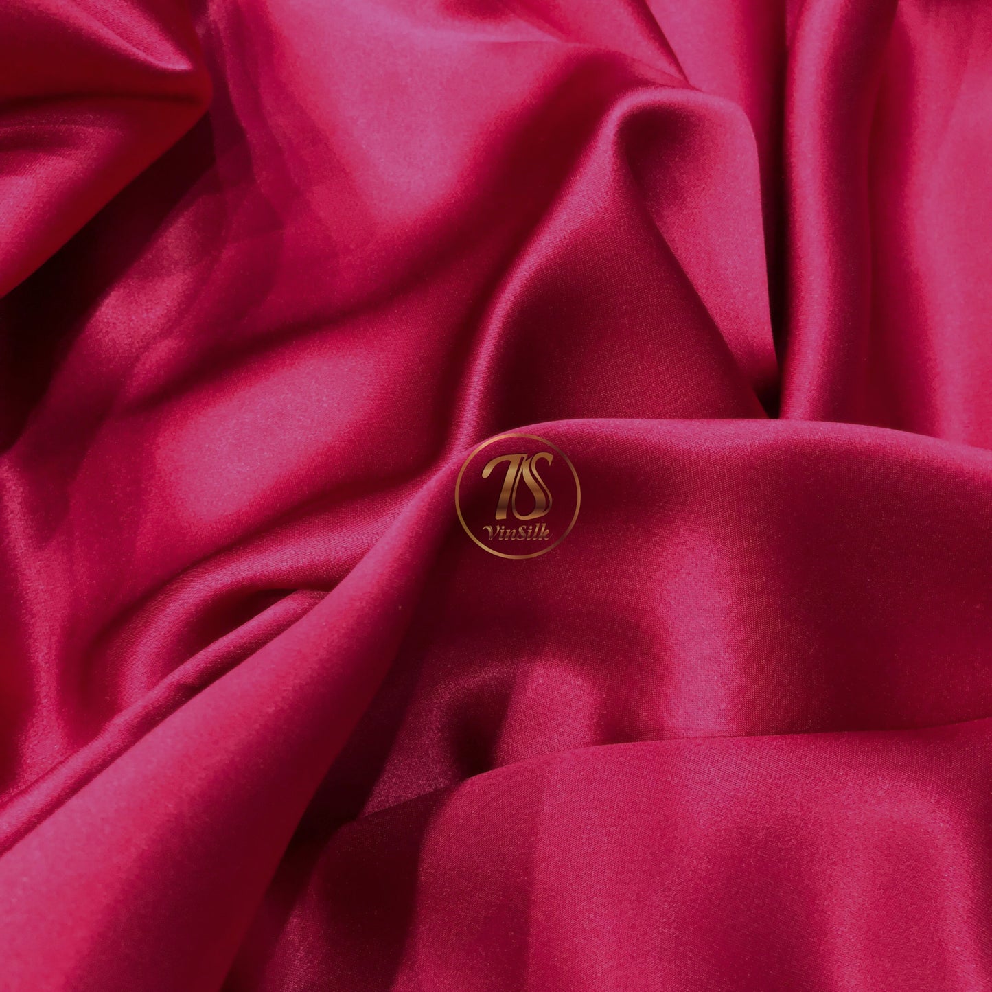 100% PURE MULBERRY SILK fabric by the yard β Satin silk fabric β 19mm - Organic fiber - Wedding dress - Gift for women - Dark red silk satin
