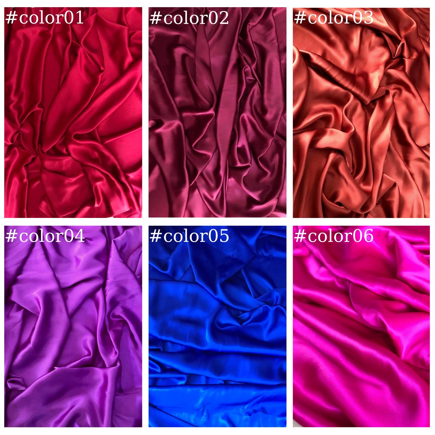 100% PURE MULBERRY SILK fabric by the yard β Satin silk fabric β 19mm - Organic fiber - Gift for women - Solid color satin