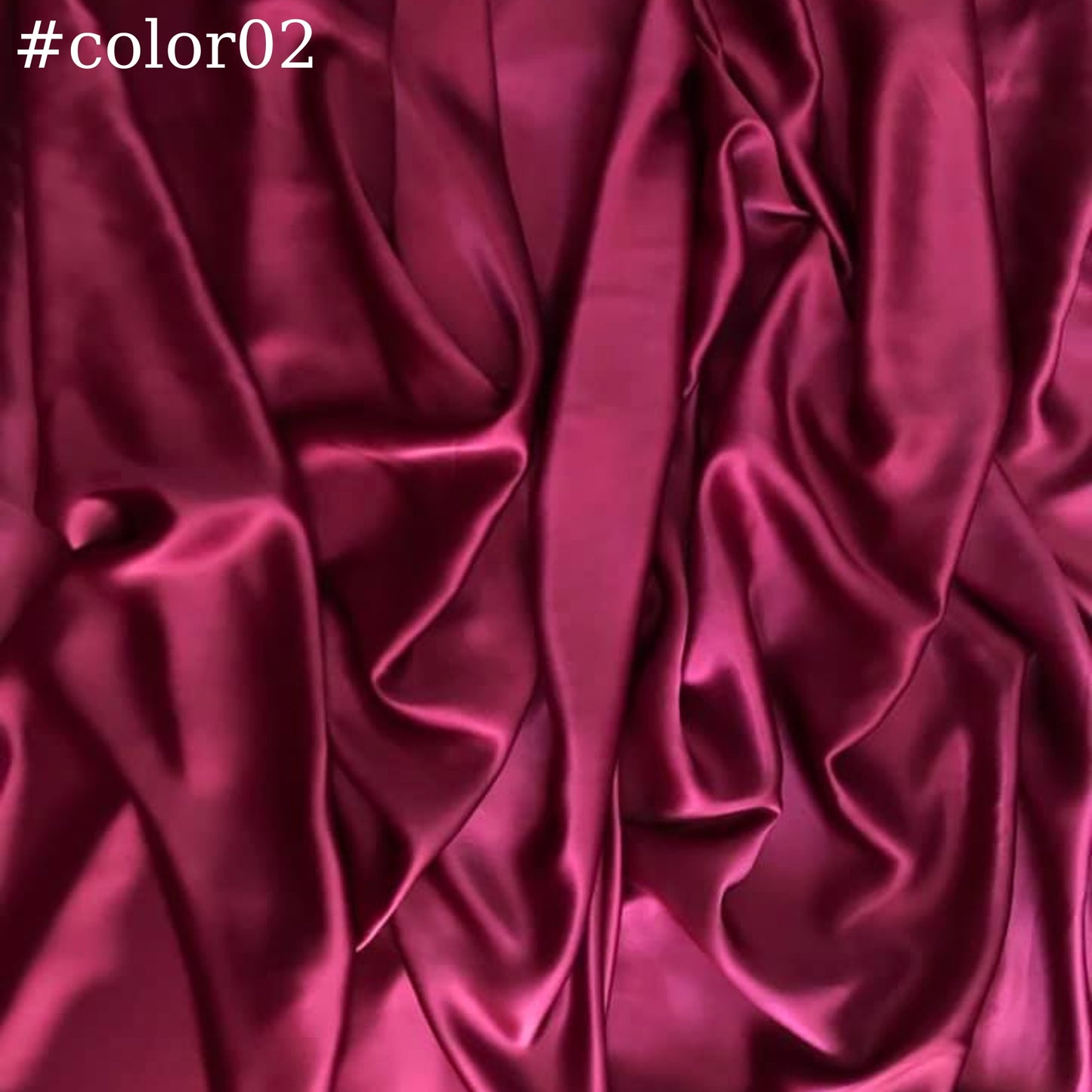 100% PURE MULBERRY SILK fabric by the yard β Satin silk fabric β 19mm - Organic fiber - Gift for women - Solid color satin