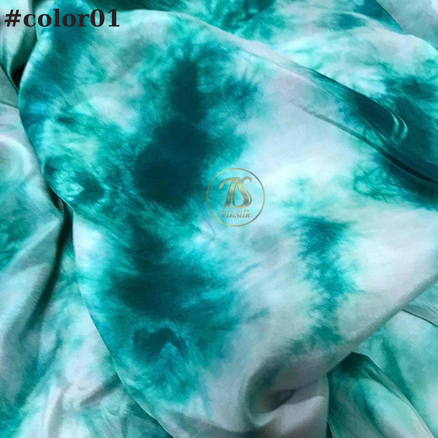 100% Mulberry Silk fabric by the yard - Habotai silk - Tie dye silk fabric - Fabric for Skirt, Scarf - Silk for clothes - Gift for women
