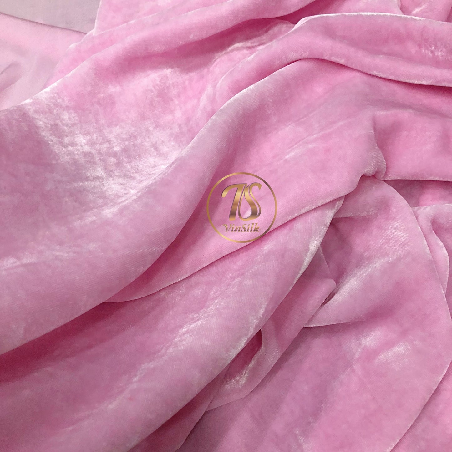 100% Mulberry Silk Velvet Fabric - Baby Pink Silk Velvet Fabric - Silk apparel fabric