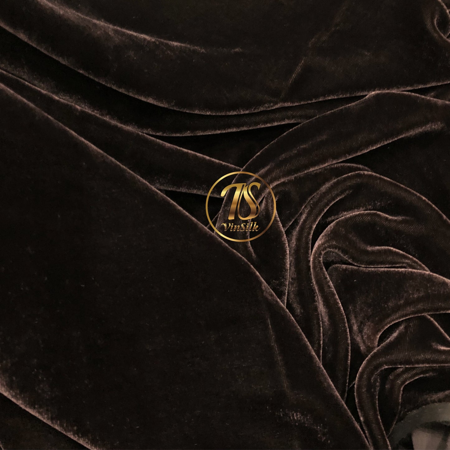 100% MULBERRY SILK VELVET fabric by the yard - Luxury Silk Velvet for Dress, Skirt, High End Garment - Brown velvet - Silk for clothes - Dress making