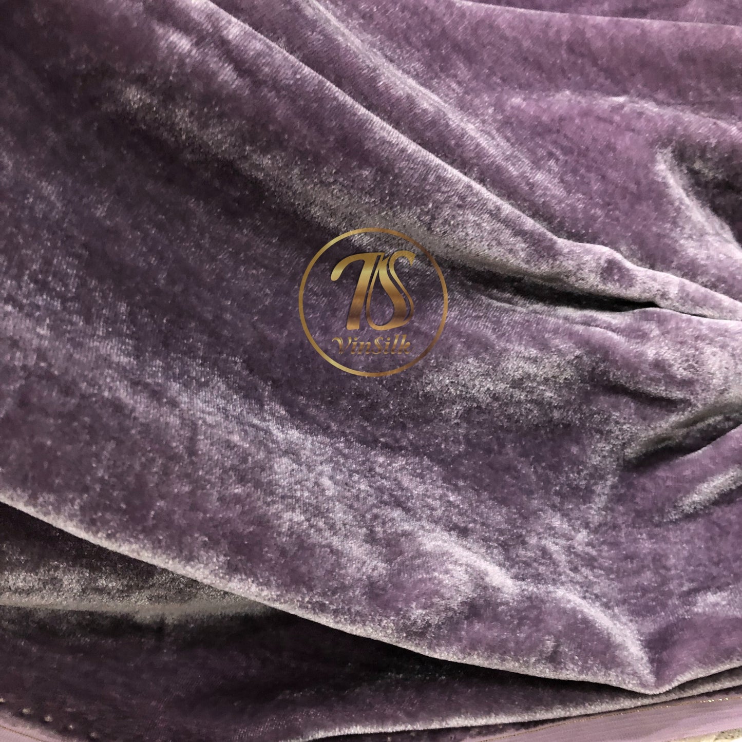 100% MULBERRY SILK VELVET fabric by the yard - Luxury Silk Velvet for Dress, Skirt, High End Garment - Silk apparel fabric - Purple silk velvet