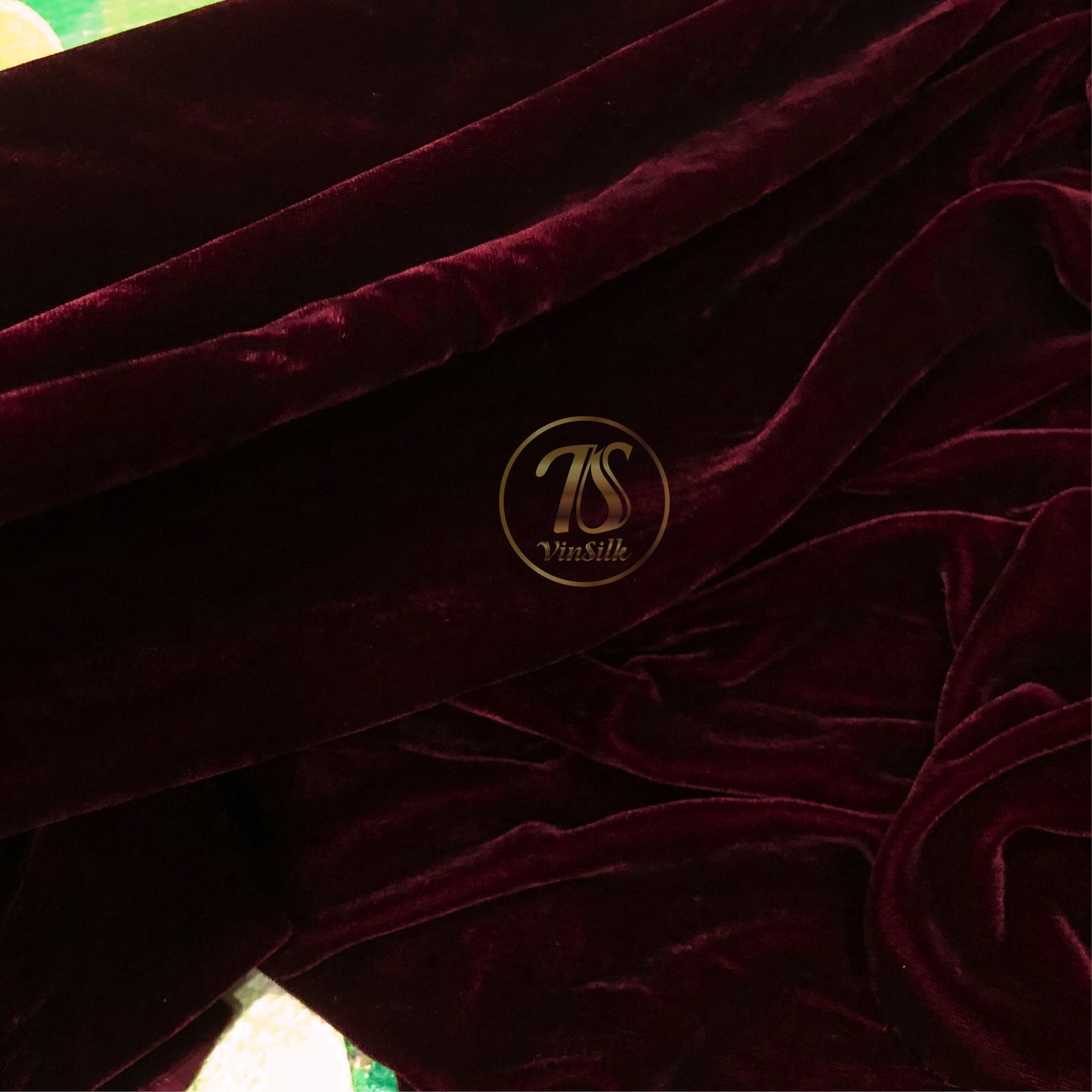 100% MULBERRY SILK VELVET fabric by the yard - Luxury Silk Velvet for Dress, Skirt, High End Garment - Silk apparel fabric - Dark red silk velvet