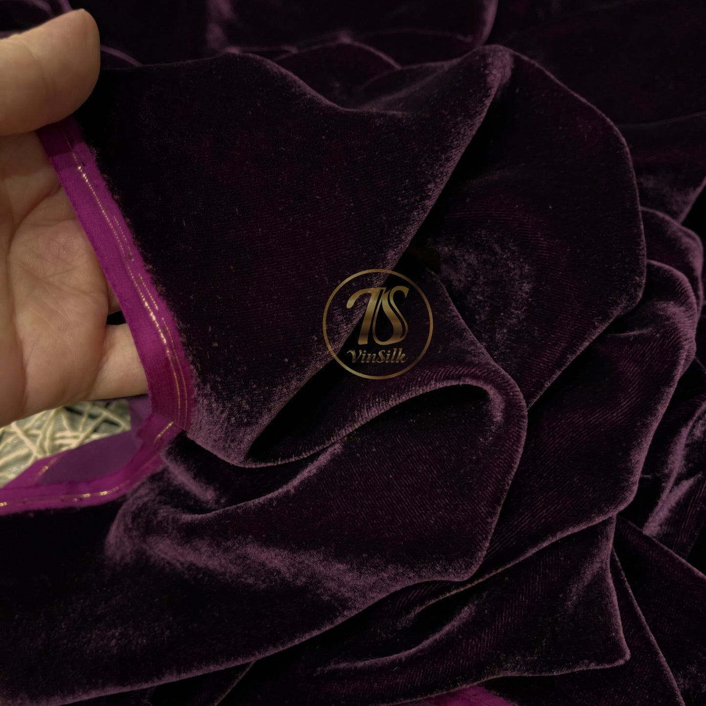 100% MULBERRY SILK VELVET fabric by the yard - Luxury Silk Velvet for Dress, Skirt, High End Garment - Silk apparel fabric