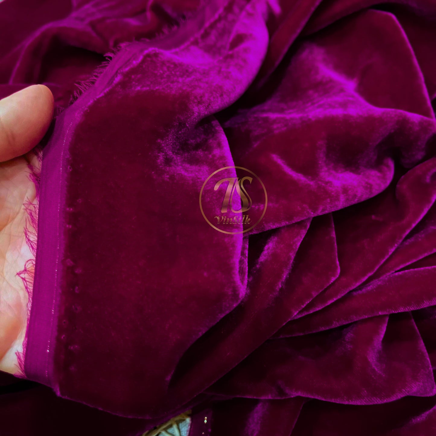 100% Mulberry Silk Velvet fabric by the yard - Luxury Silk Velvet - Dress making - Silk for sewing