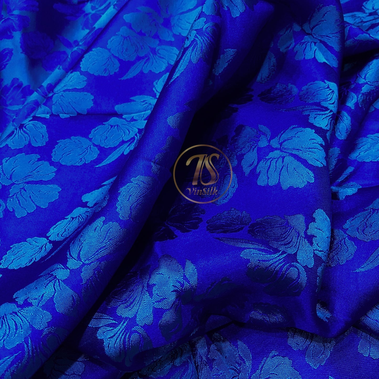 PURE MULBERRY SILK fabric by the yard - Dark blue silk fabric - Handmade fabric ā Dress making ā Silk for sewing - Gift for women - Sewing clothes
