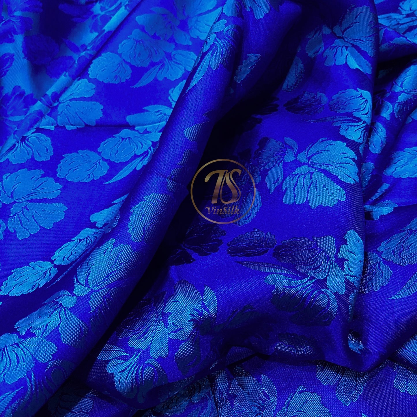 PURE MULBERRY SILK fabric by the yard - Dark blue silk fabric - Handmade fabric ā Dress making ā Silk for sewing - Gift for women - Sewing clothes