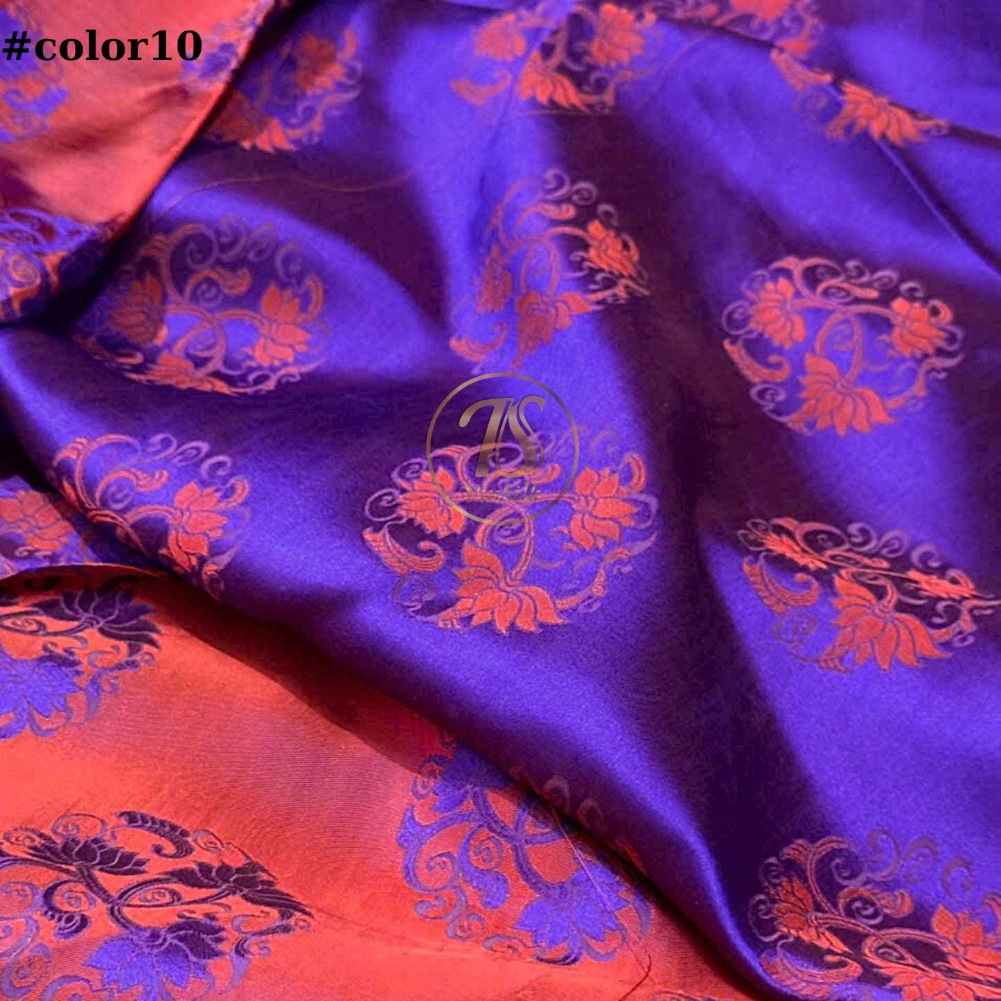 FLORAL MULBERRY SILK fabric by the yard - Handmade fabric β Dress making β Silk for sewing - Gift for women - Fabric silk