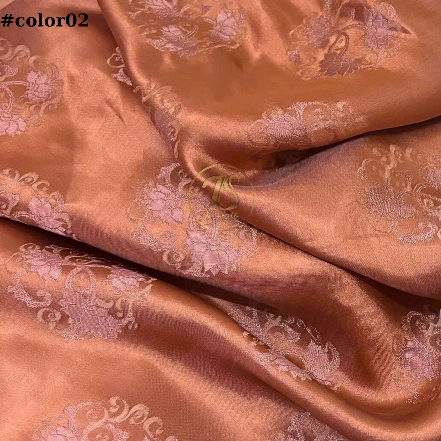 FLORAL MULBERRY SILK fabric by the yard - Handmade fabric β Dress making β Silk for sewing - Gift for women - Fabric silk