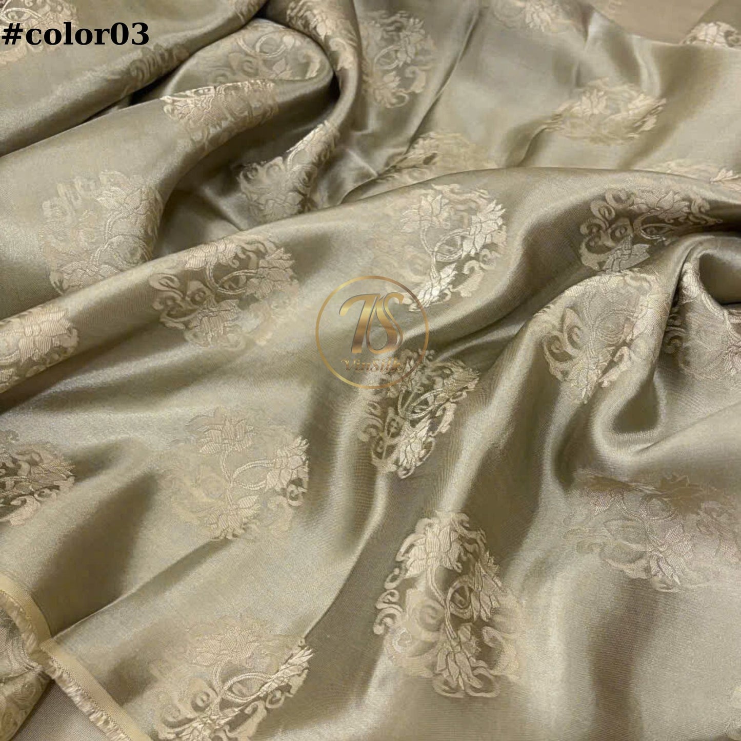 FLORAL MULBERRY SILK fabric by the yard - Handmade fabric β Dress making β Silk for sewing - Gift for women - Fabric silk
