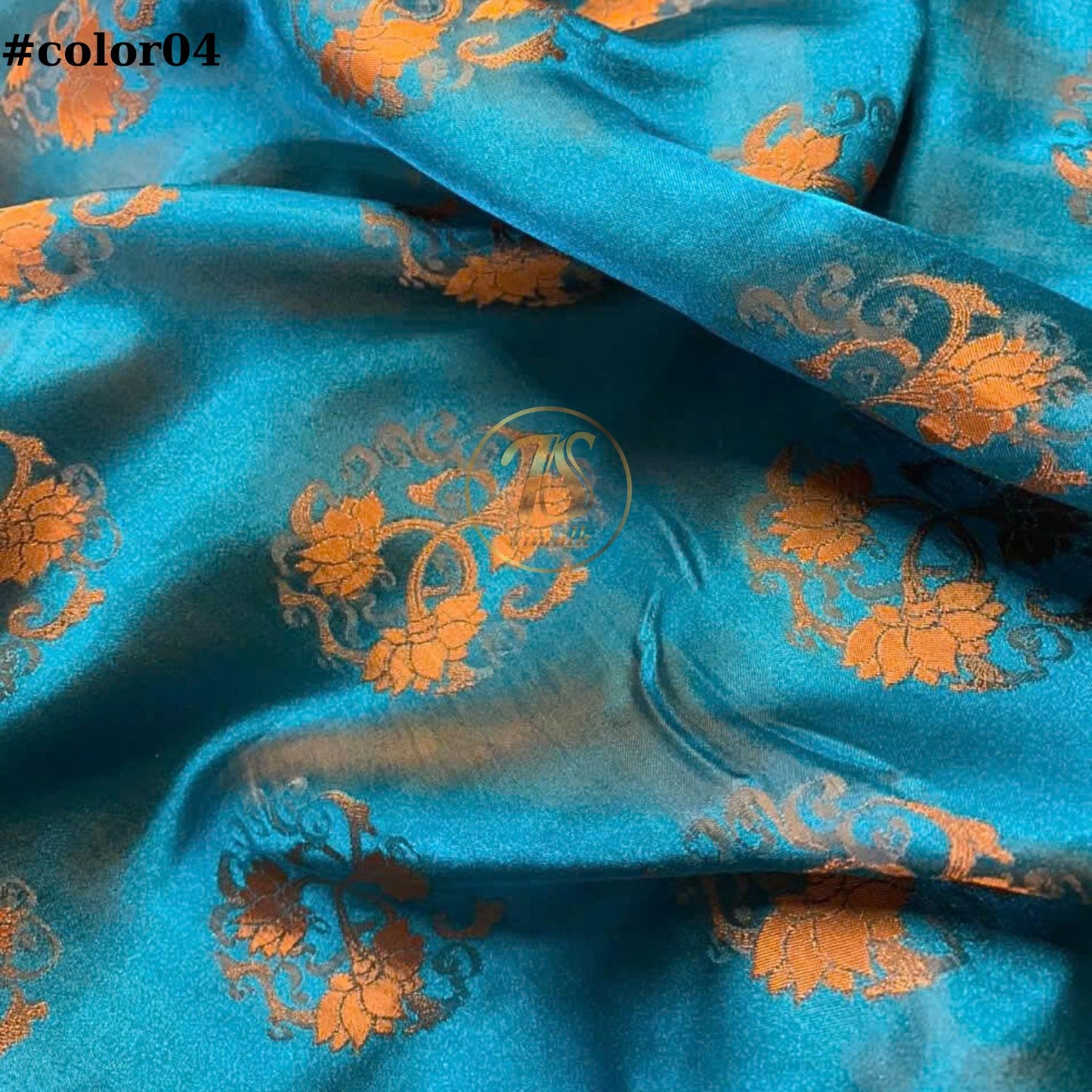 FLORAL MULBERRY SILK fabric by the yard - Handmade fabric β Dress making β Silk for sewing - Gift for women - Fabric silk