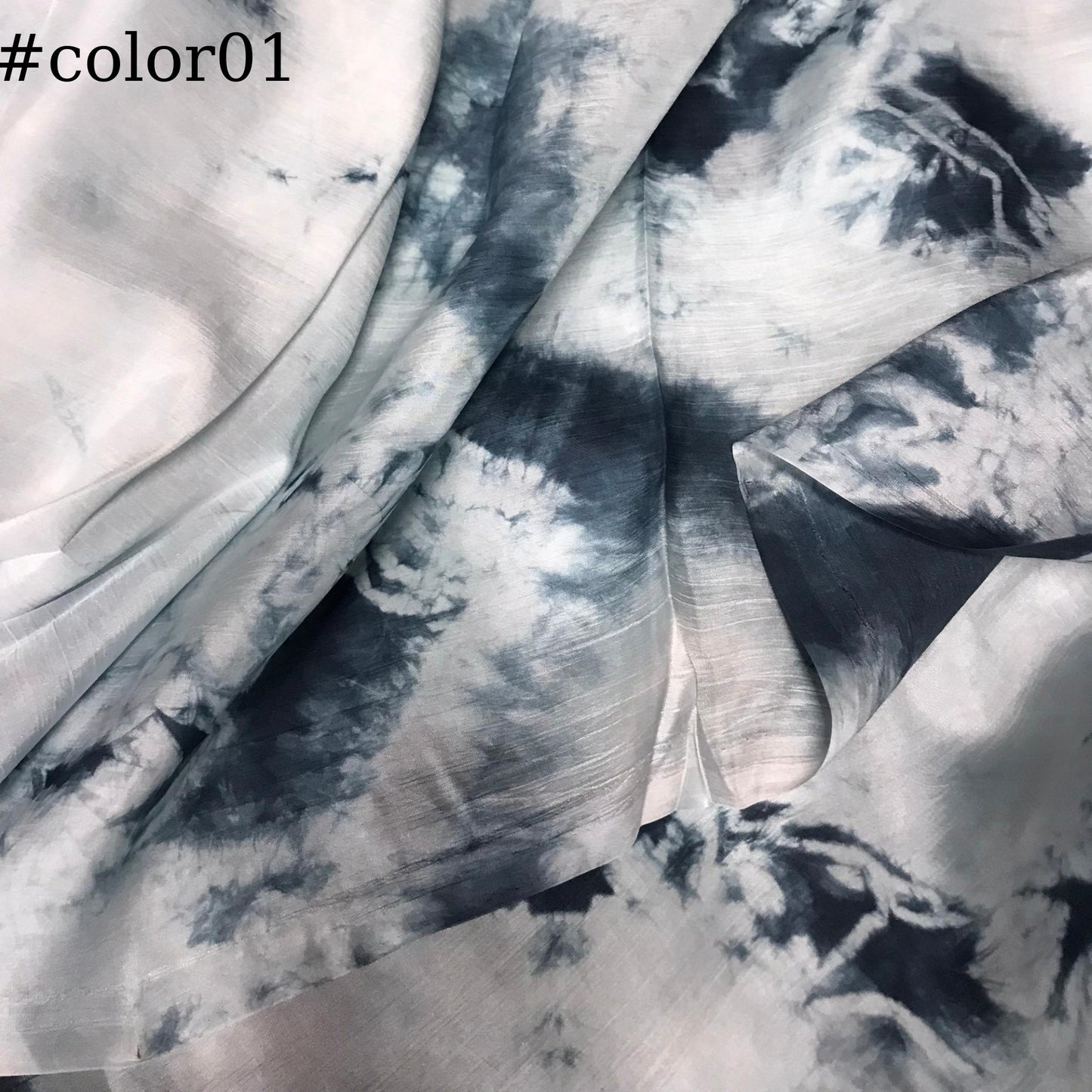 100% Mulberry Silk Habotai fabric by the yard - Blue and Green Silk Habotai - Lining Fabric for Skirt, Scarf - Silk for clothes - Gift for her β Lining silk fabric