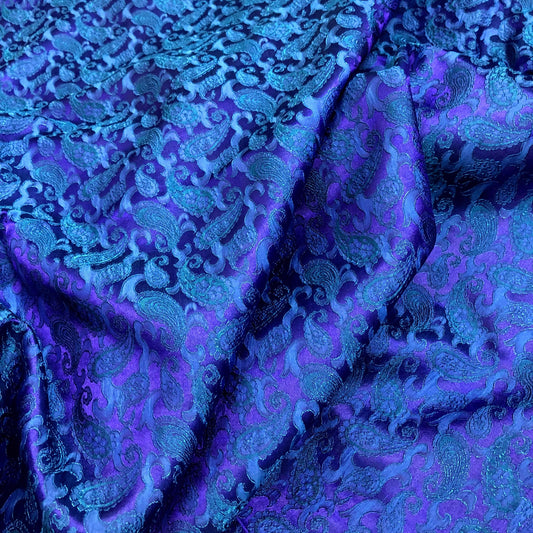 Mulberry Silk Pattern Fabric – Silk Pattern Fabric – Silk for Sewing – Blue Silk Fabric – Silk Apparel Fabric