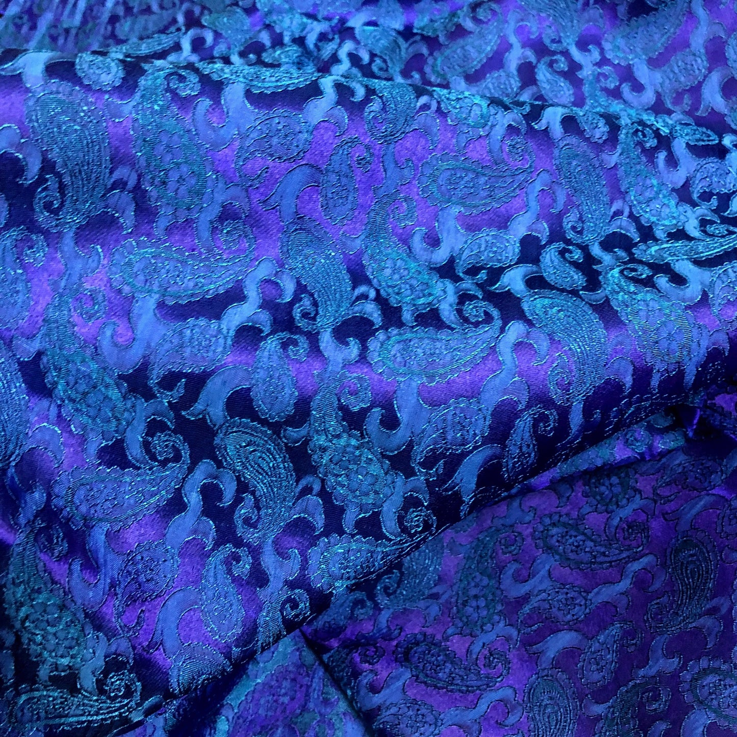Mulberry Silk Pattern Fabric – Silk Pattern Fabric – Silk for Sewing – Blue Silk Fabric – Silk Apparel Fabric