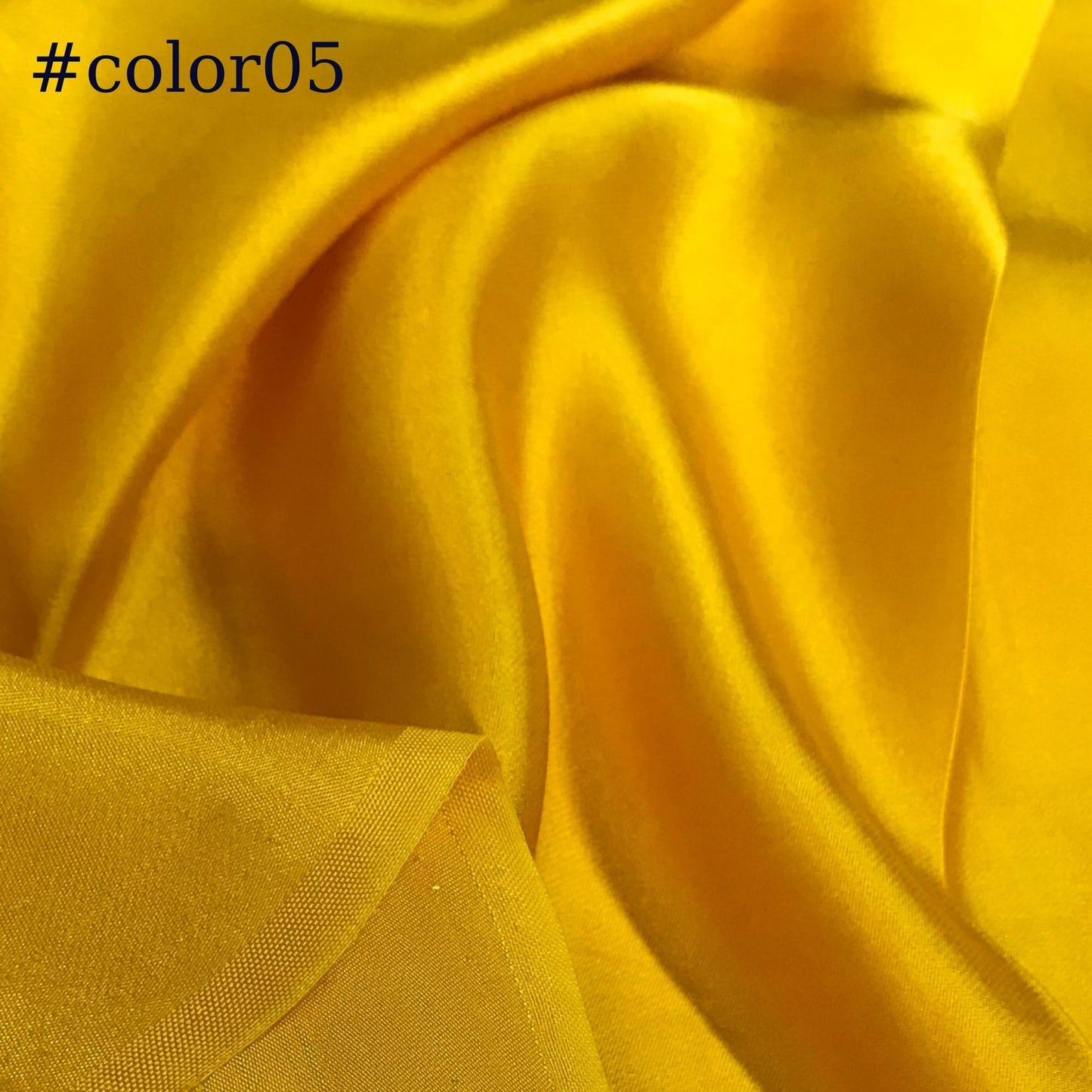 PURE MULBERRY SILK fabric by the yard β Satin silk fabric β 19mm - Organic fiber - Silk for sewing - Gift for women - Yellow silk satin
