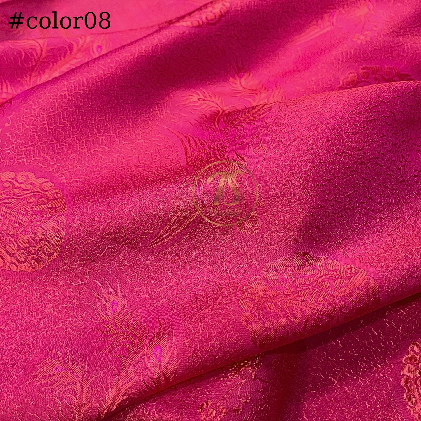 PATTERN MULBERRY SILK fabric by the yard - Handmade silk fabric β Dress making β Silk for sewing - Gift for her