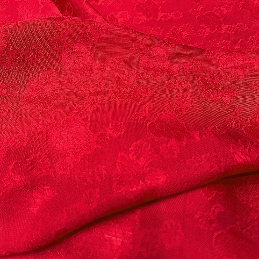 PURE MULBERRY SILK fabric by the yard, red mulberry leaves, handmade fabric, Organic fiber, Wedding dress, Gift for women, personalized gift