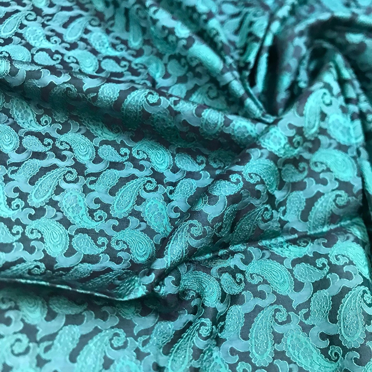 Sky blue fabric with mulberry peacock tails pattern, Pure mulberry silk, Handmade fabric, Organic fiber