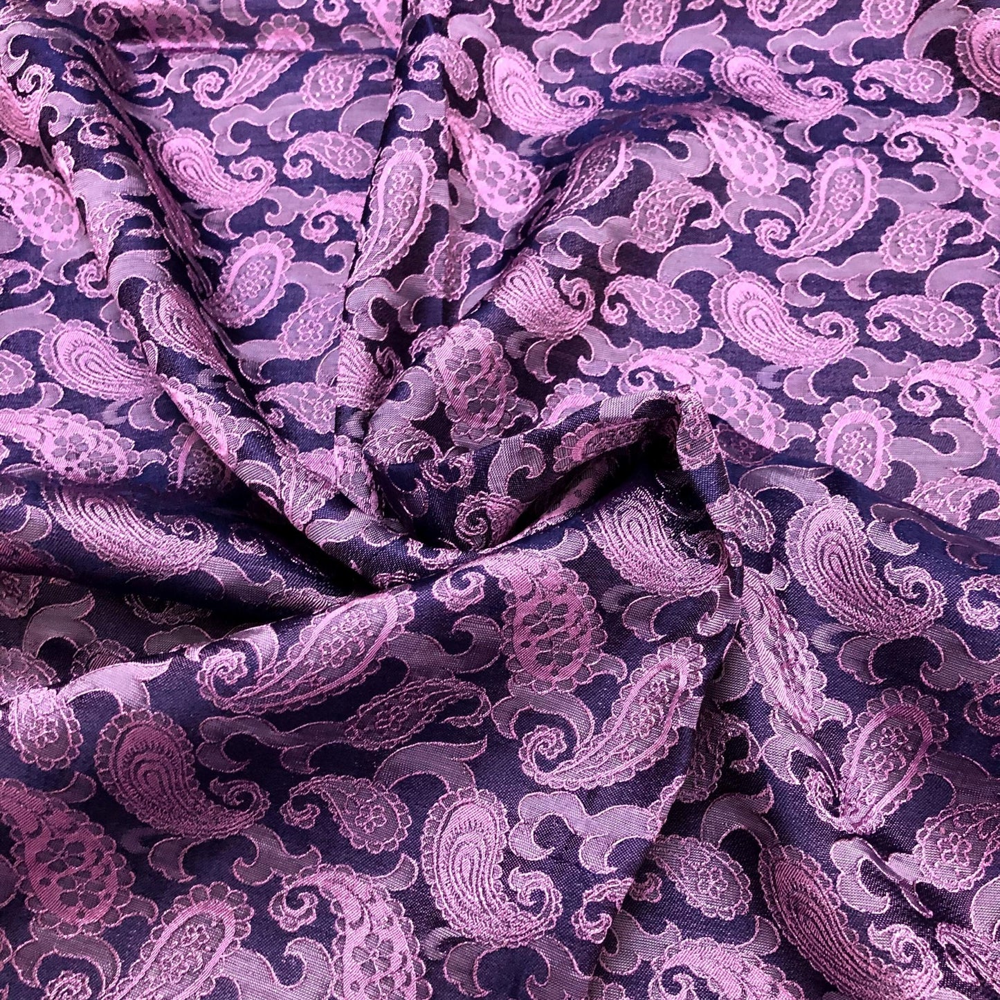 Gray purple fabric with mulberry peacock tails pattern, Pure mulberry silk, Handmade fabric, Organic fiber