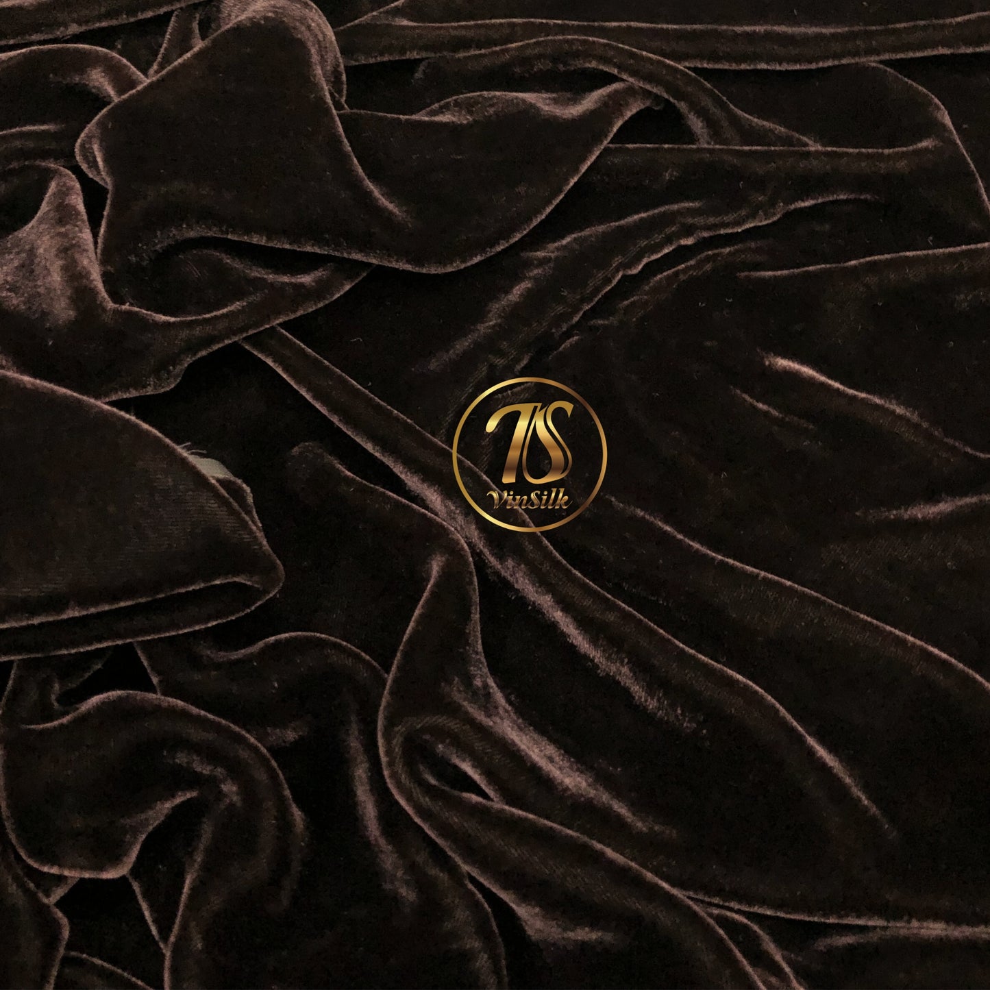 100% MULBERRY SILK VELVET fabric by the yard - Luxury Silk Velvet for Dress, Skirt, High End Garment - Brown velvet - Silk for clothes - Dress making