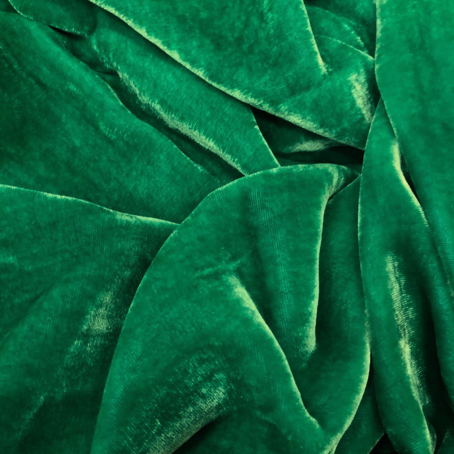 100% MULBERRY SILK VELVET fabric by the yard - Green Silk Velvet for Dress, Skirt, High End Garment - Silk apparel fabric