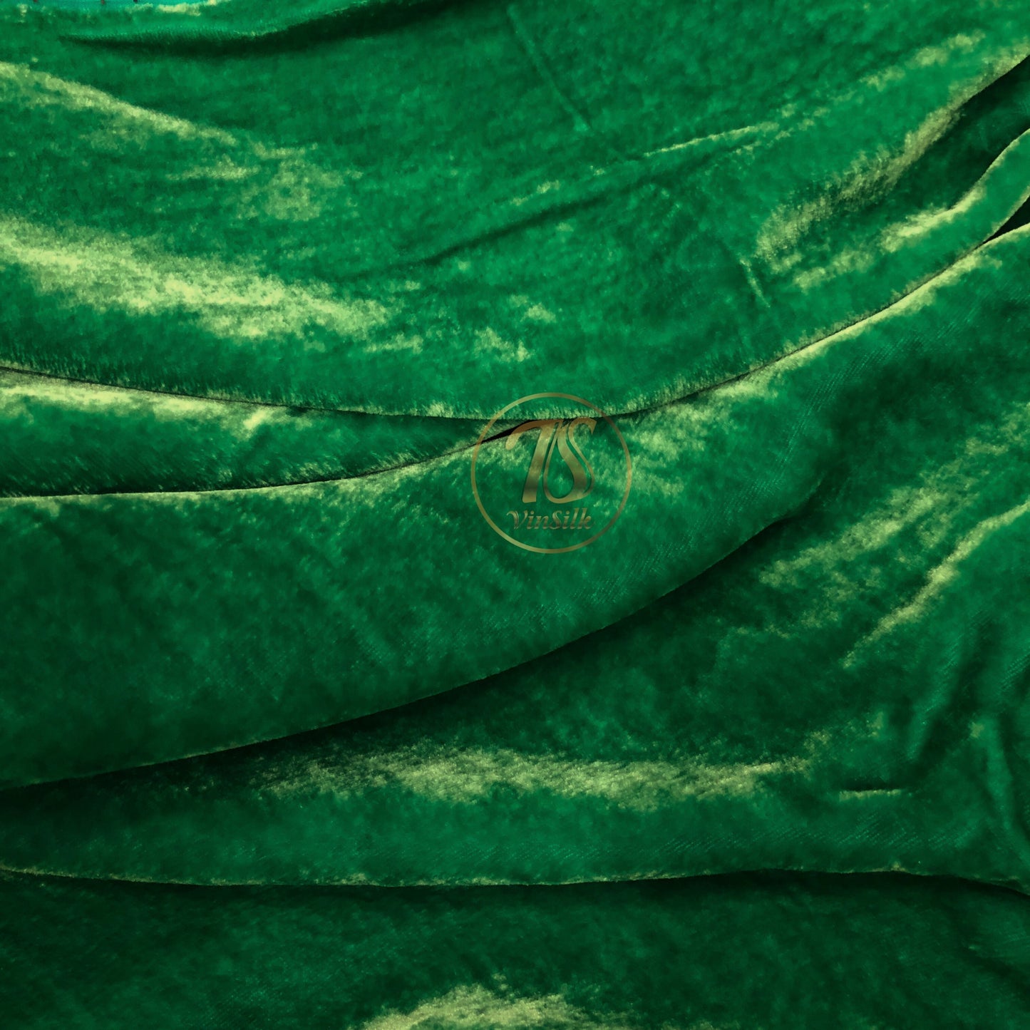 100% MULBERRY SILK VELVET fabric by the yard - Silk Velvet for Dress, Skirt, High End Garment - Silk apparel fabric - Green velvet