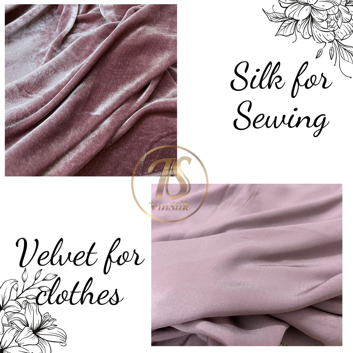 100% MULBERRY SILK VELVET fabric by the yard - Luxury Silk Velvet for Dress, Skirt, High End Garment - Sewing clothes - Fabric silk