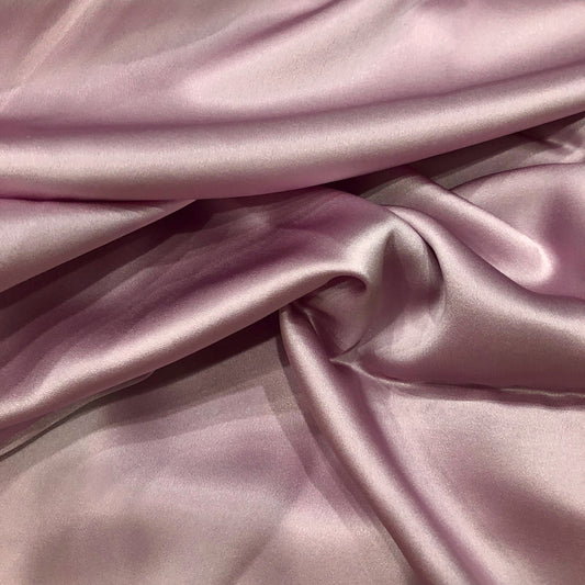 100% PURE MULBERRY SILK fabric by the yard – Satin silk fabric - Pink silk fabric – 19mm - Organic fiber - Wedding dress - Gift for women - Personalized gift