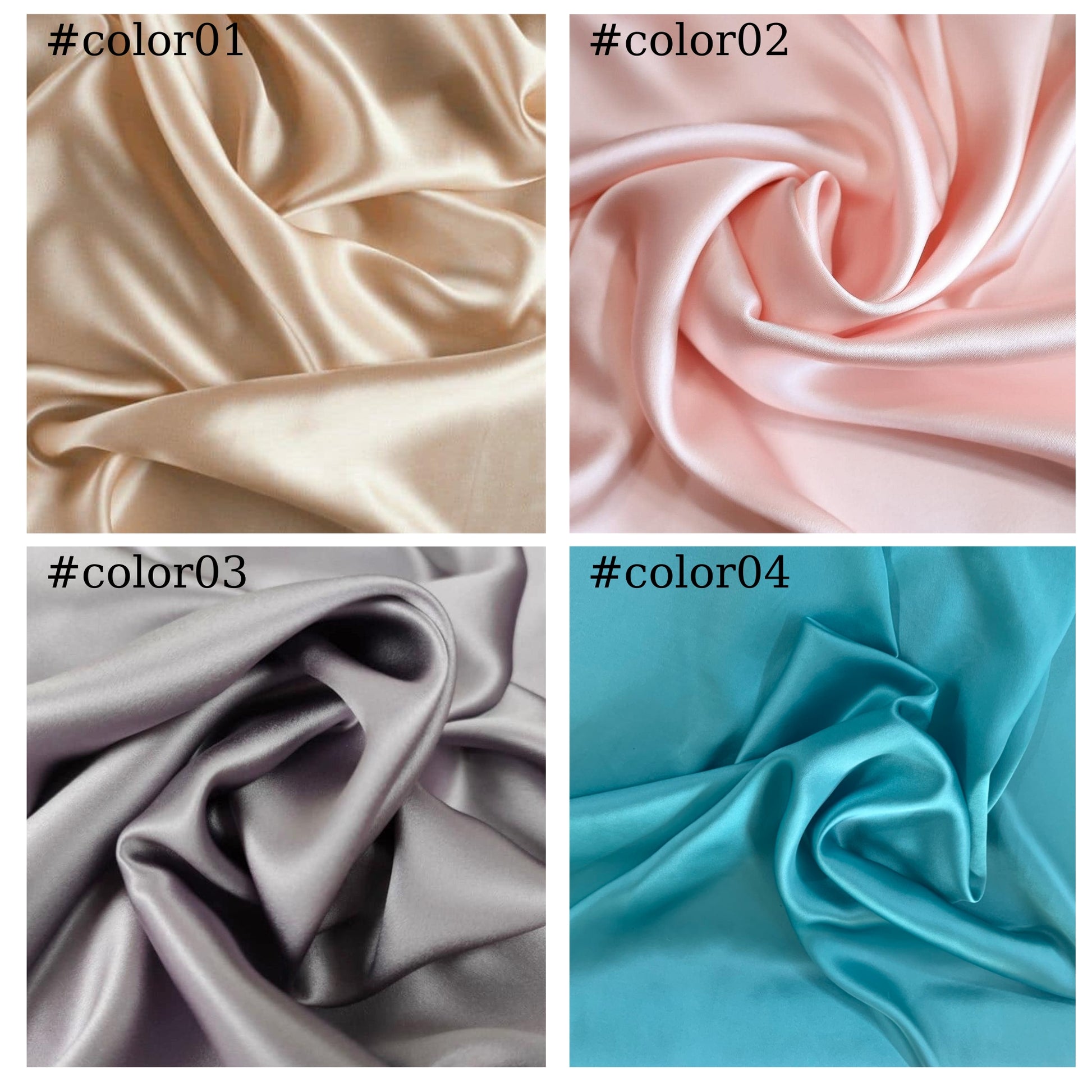 silk dress fabric 100% PURE MULBERRY SILK fabric by the yard – Satin silk fabric – 19mm - Organic fiber - Making dress - Gift for women