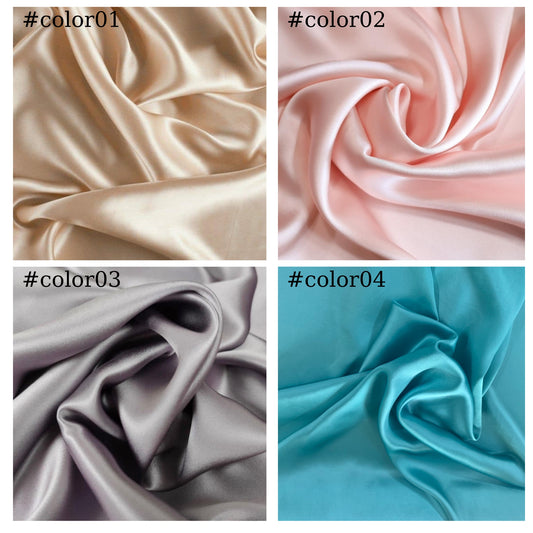 100% PURE MULBERRY SILK fabric by the yard – Satin silk fabric – 19mm - Organic fiber - Making dress - Gift for women - Silk apparel fabric