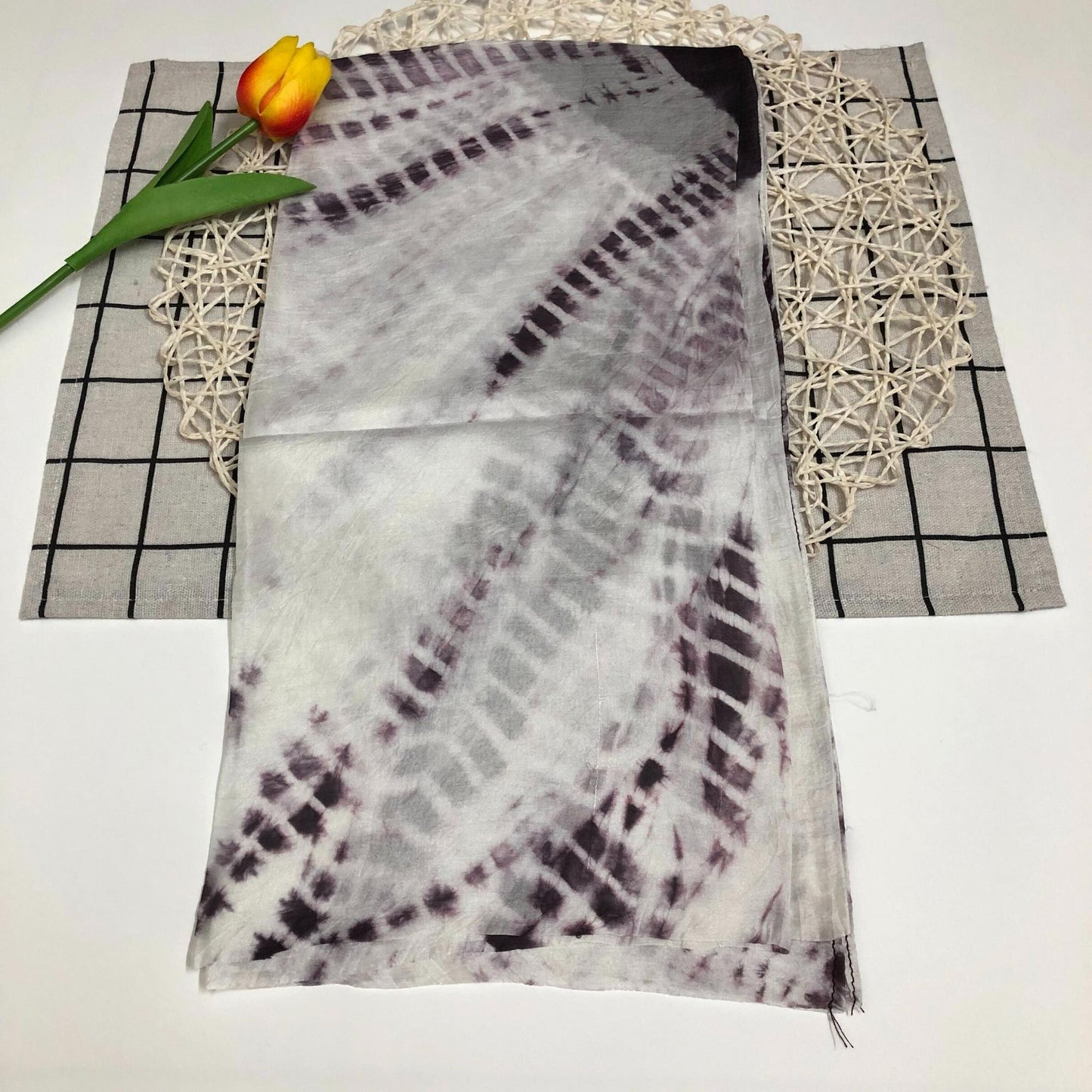 100% MULBERRY SILK SCARF - Pure mulberry silk - Square Scarf - Women's Scarves - Handmade Silk Scarves - Luxury Scarf - Gift for her