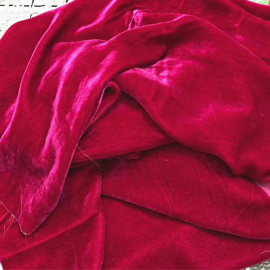 100% MULBERRY SILK VELVET fabric by the yard - Luxury Silk Velvet for Dress, Skirt, High End Garment - Silk apparel fabric - Fabric for clothes