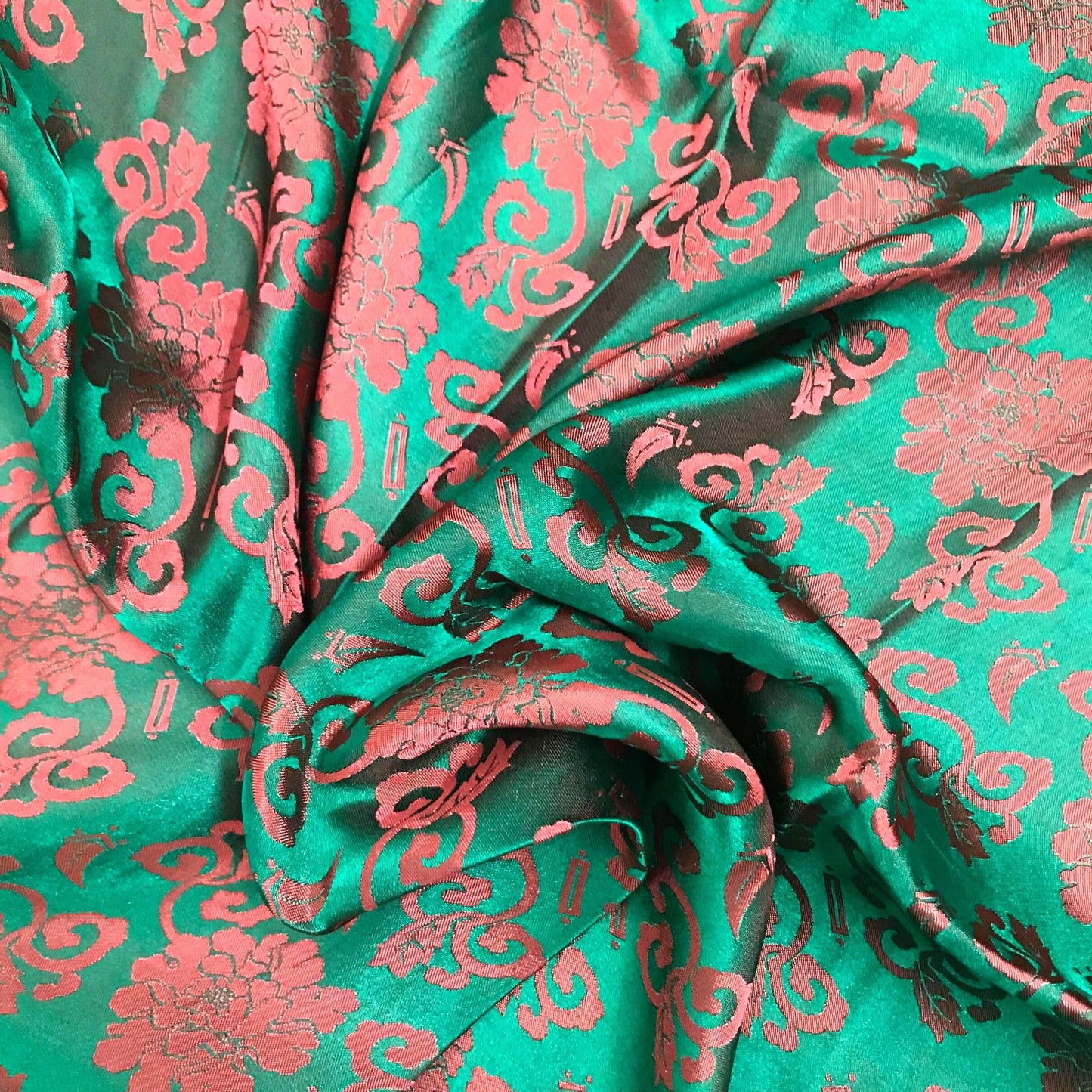 Light Blue fabric with mulberry orange blossom pattern, Pure mulberry silk, Handmade fabric, Organic fiber