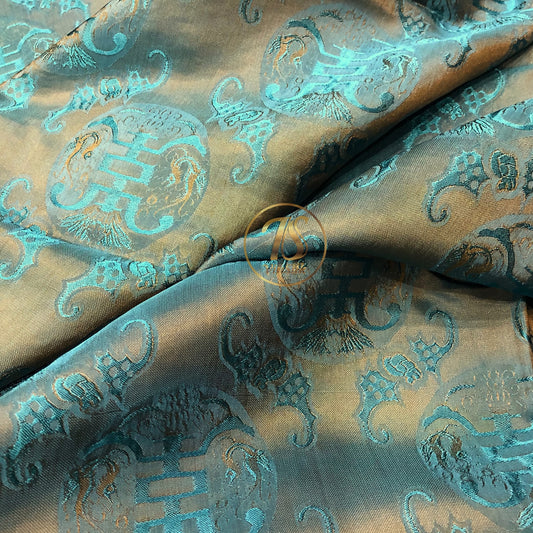 PATTERN MULBERRY SILK fabric by the yard - Handmade fabric – Dress making – Silk for sewing - Silk apparel fabric
