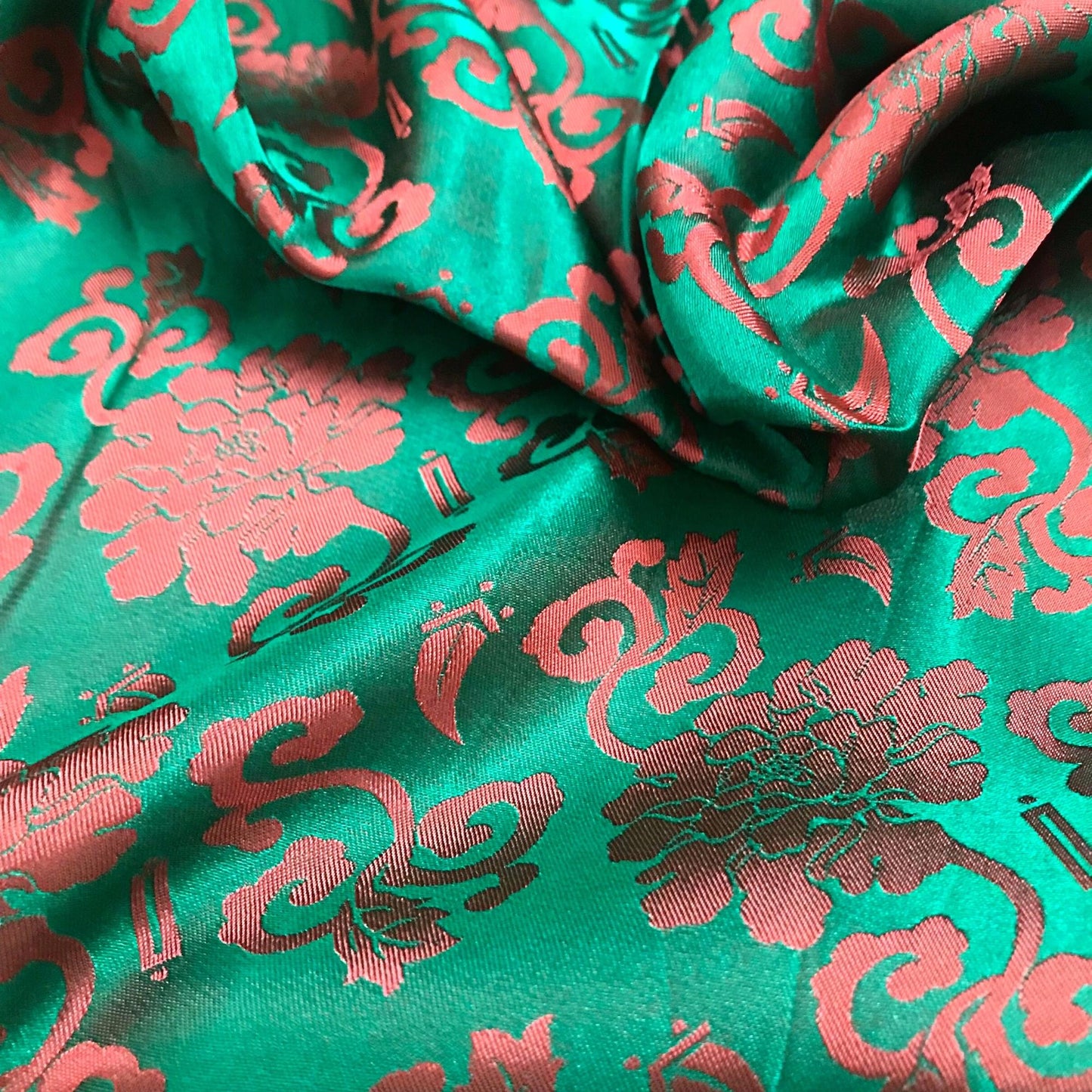 Light Blue fabric with mulberry orange blossom pattern, Pure mulberry silk, Handmade fabric, Organic fiber