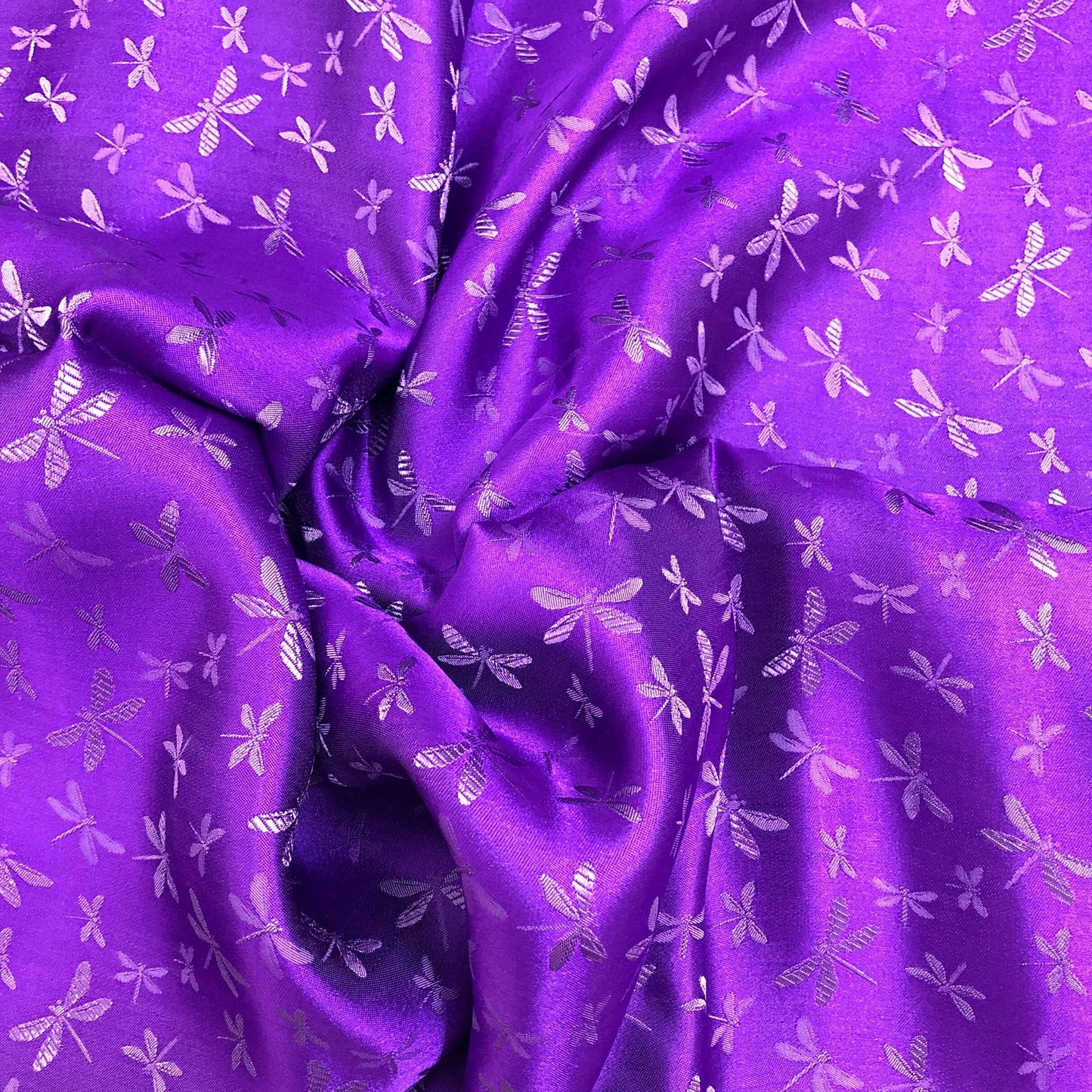 PATTERN MULBERRY SILK fabric by the yard - Purple silk fabric - Handmade fabric – Dress making – Silk for sewing - Gift for women