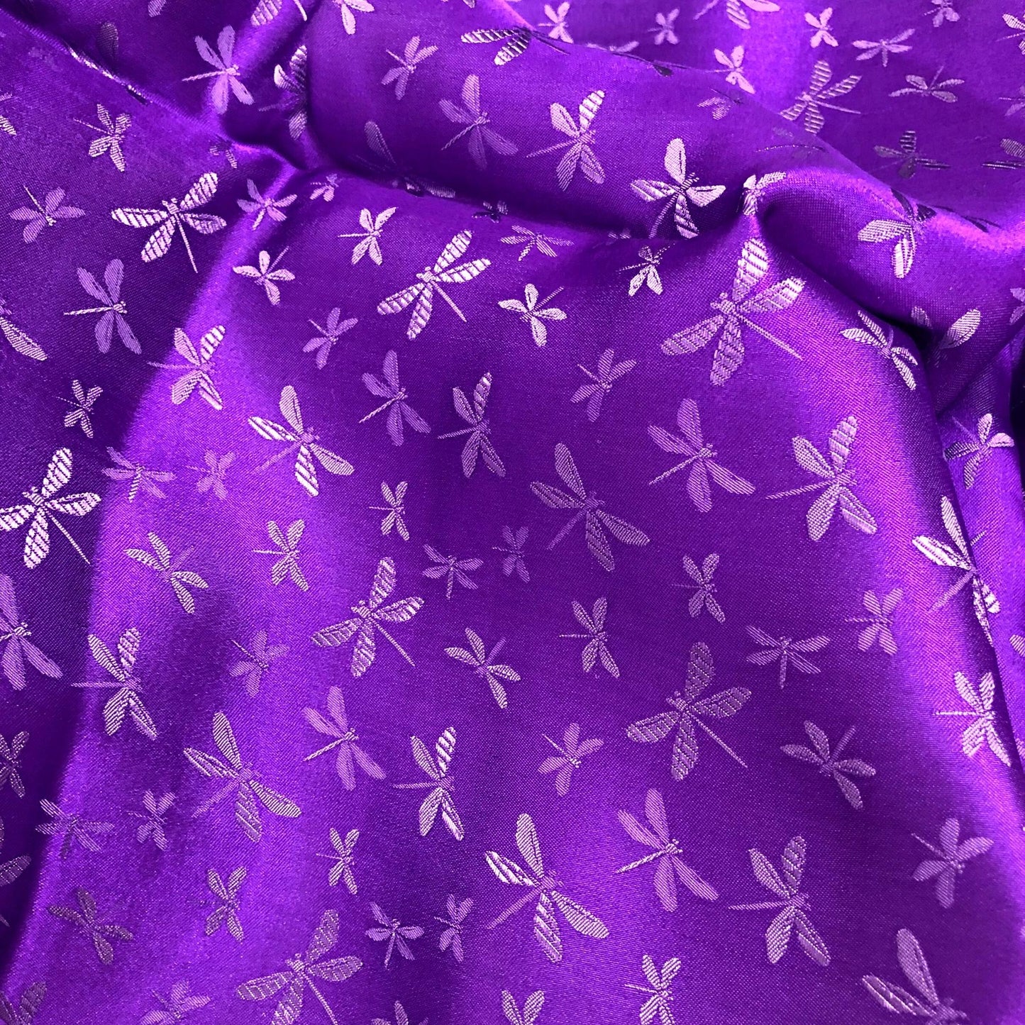 PATTERN MULBERRY SILK fabric by the yard - Purple silk fabric - Handmade fabric – Dress making – Silk for sewing - Gift for women