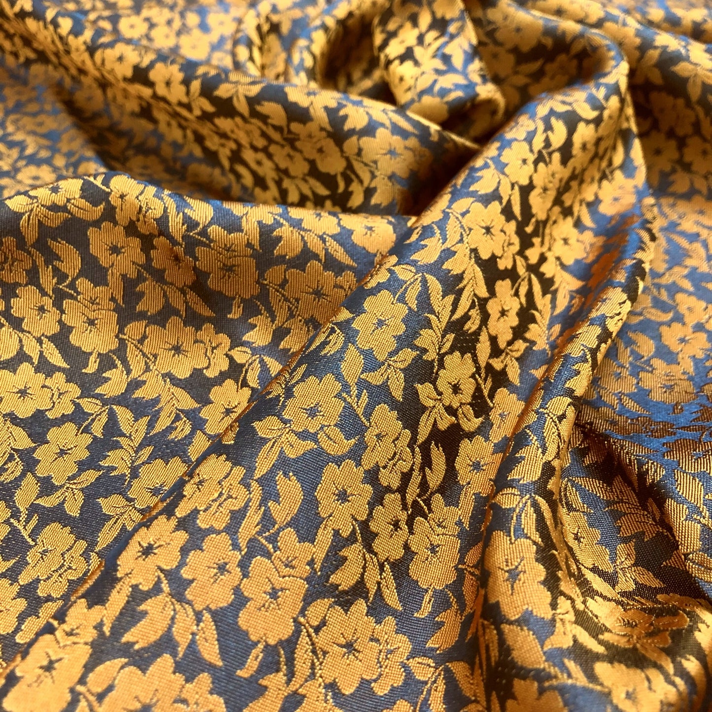 PURE MULBERRY SILK fabric by the yard - Floral silk - Handmade fabric – Dress making – Silk for sewing - Silk apparel fabric