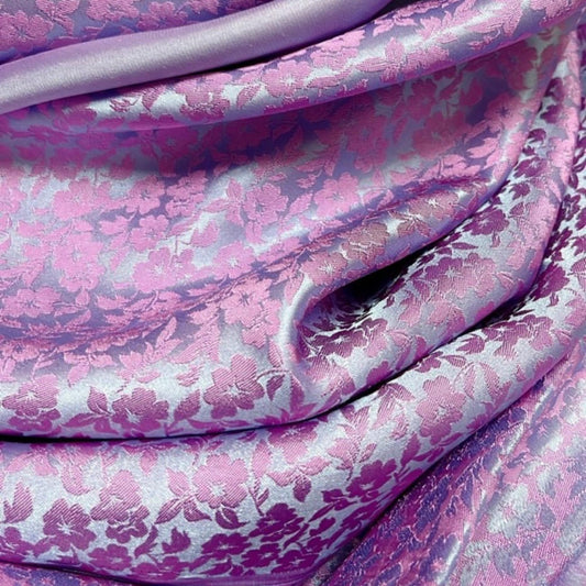 PURE MULBERRY SILK fabric by the yard - Floral silk - Handmade fabric – Dress making – Silk for sewing - Sewing clothes