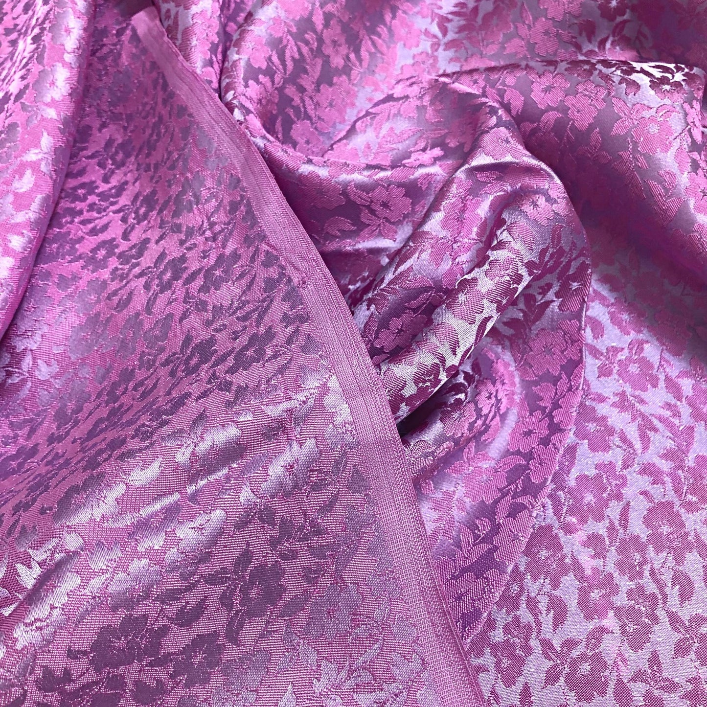 PURE MULBERRY SILK fabric by the yard - Floral silk - Handmade fabric – Dress making – Silk for sewing - Sewing clothes