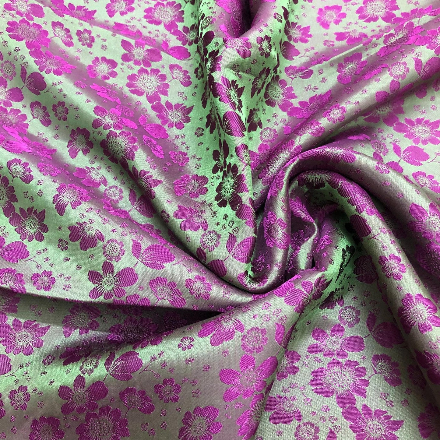 PURE MULBERRY SILK fabric by the yard - Floral silk - Handmade fabric – Dress making – Silk for sewing - Gift for women - Silk apparel fabric