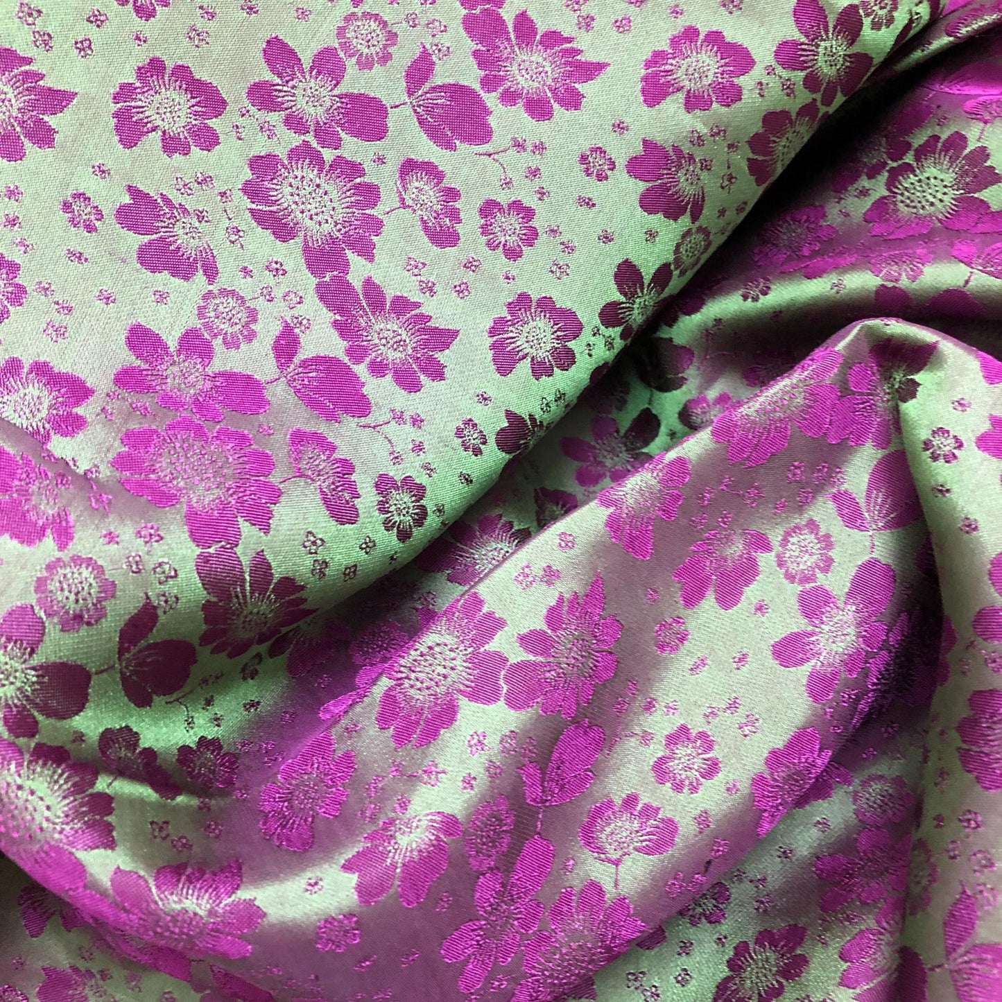 PURE MULBERRY SILK fabric by the yard - Floral silk - Handmade fabric – Dress making – Silk for sewing - Gift for women - Silk apparel fabric